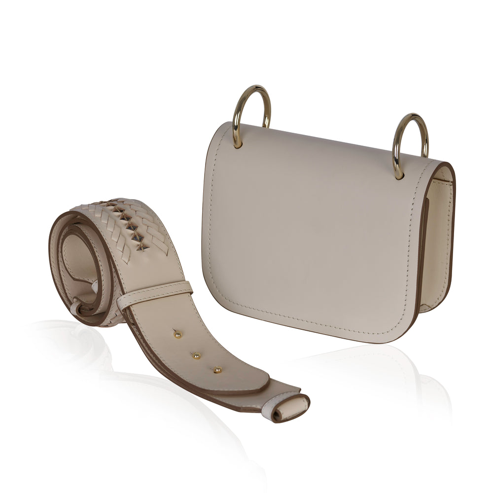 Brandy Shoulder İma Bag – Ecru Deri