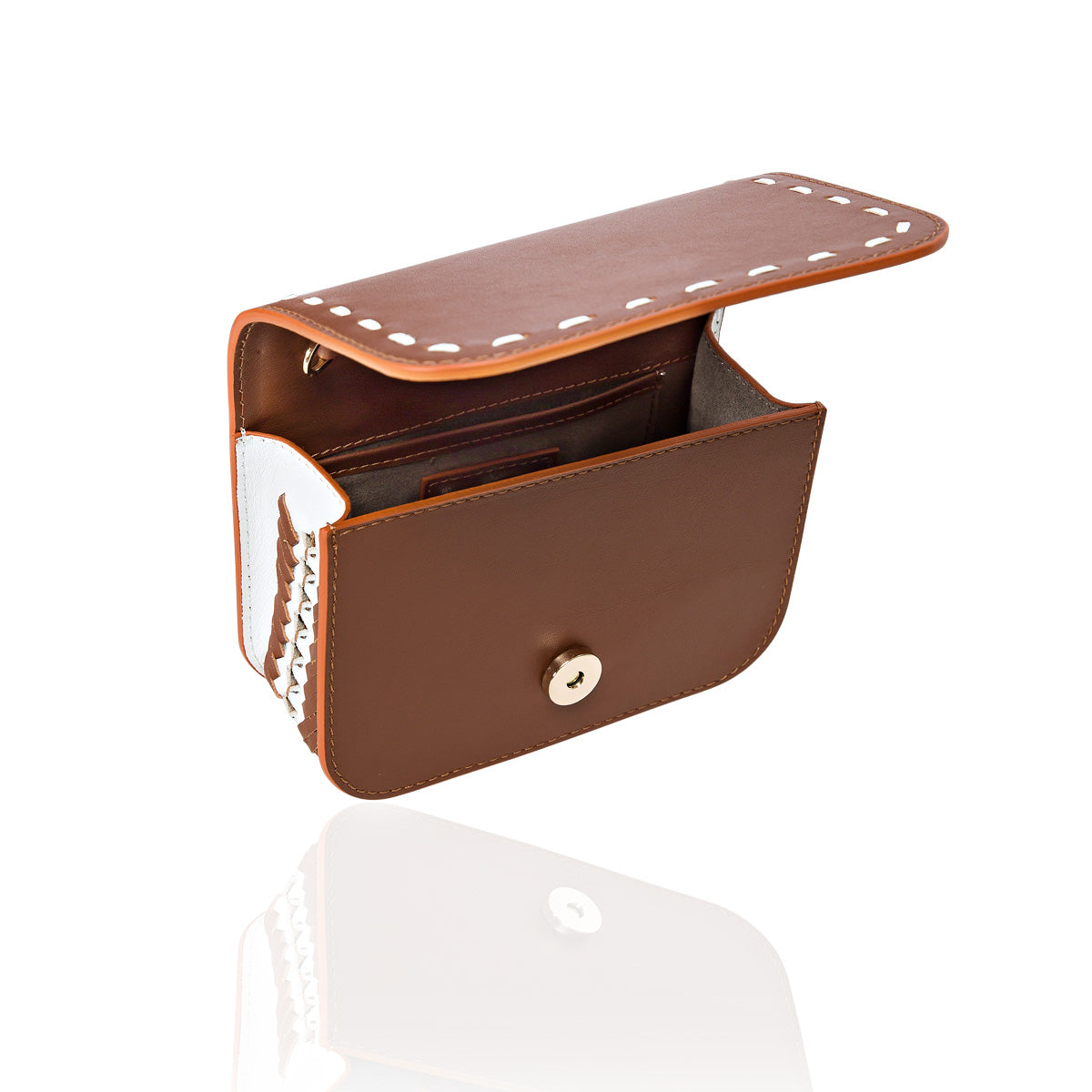 Dena Belt Bag – Antique Brown Leather