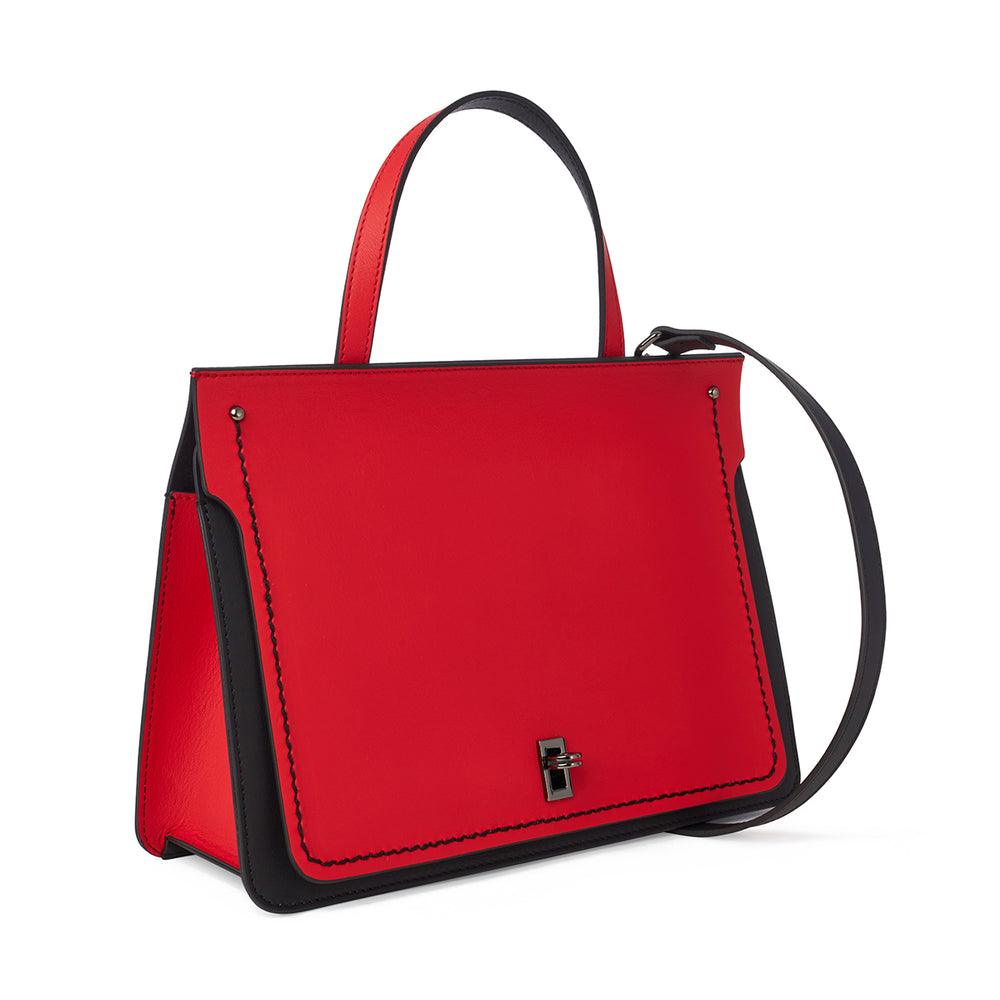 Rossea Triangle Bag Red